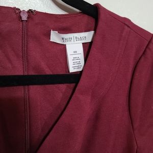 White House Black Market - Burgundy Sheath Dress
